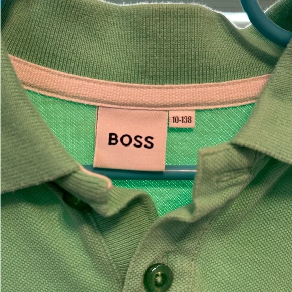 Hugo Boss Boys / Kids Polo Shirt in Fresh Green - Picture 5 of 7